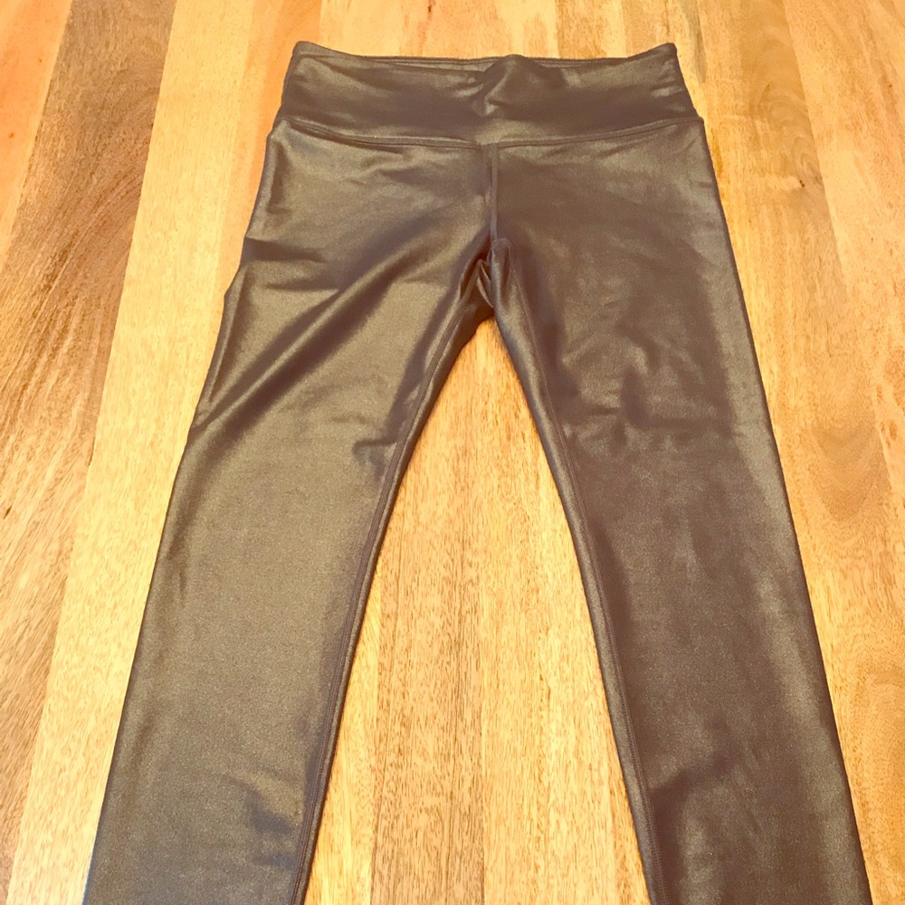 Athleta Metallic Bronze Leggings